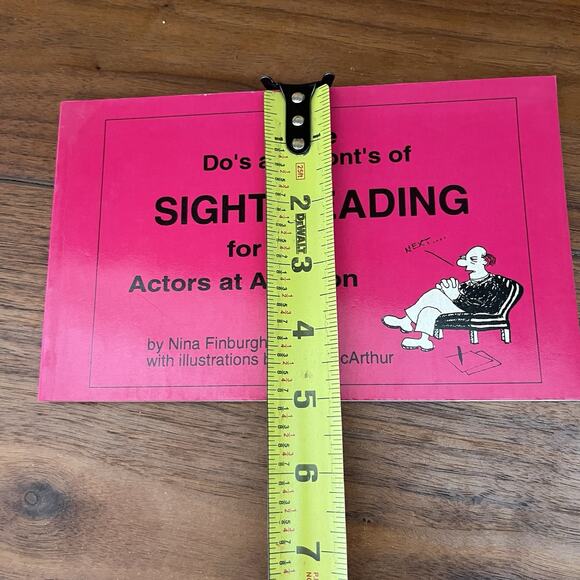 Some Do's and Dont's of Sight Reading for Actors at Audition 1992 Nina Finburgh - Picture 8 of 10